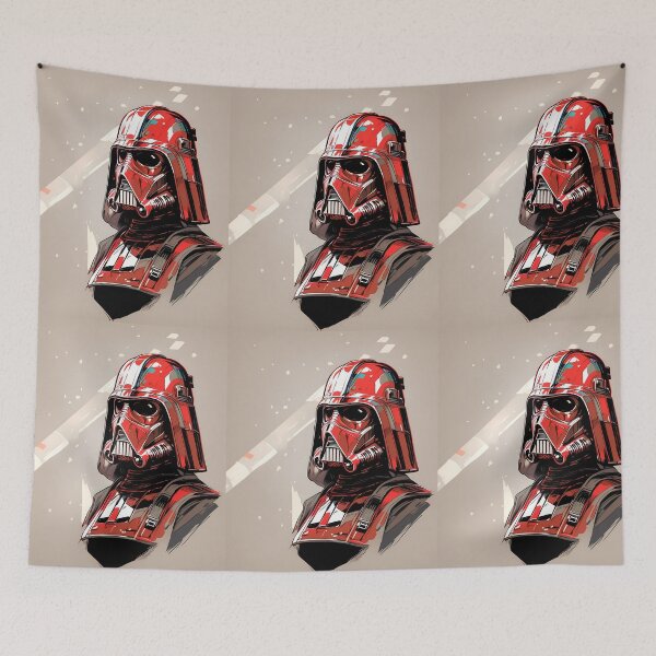 Item preview, Red Epic Illustrations Highlighting Iconic Characters Star Wars designed and sold by ART ATTACK ZONE.