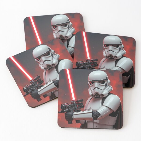 Item preview, White Epic Illustrations Highlighting Iconic Characters Star Wars designed and sold by ART ATTACK ZONE.