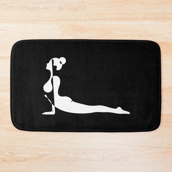 Item preview, White Aesthetic Upward Facing Dog Pose – Shadow Art designed and sold by altandesign.