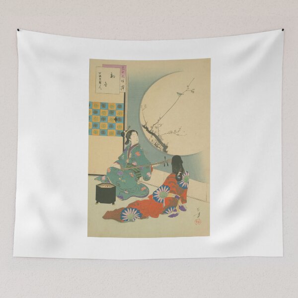Item preview, Hatsune – Modern Edo Aesthetic Portrait designed and sold by Yohei-Studio.