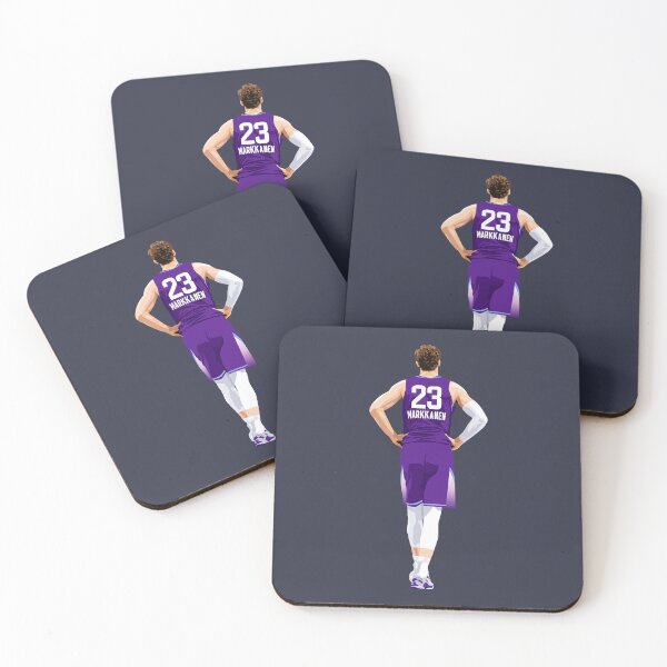 Item preview, Lauri Markkanen Vector Back Purple Qiangy designed and sold by qiangdade.