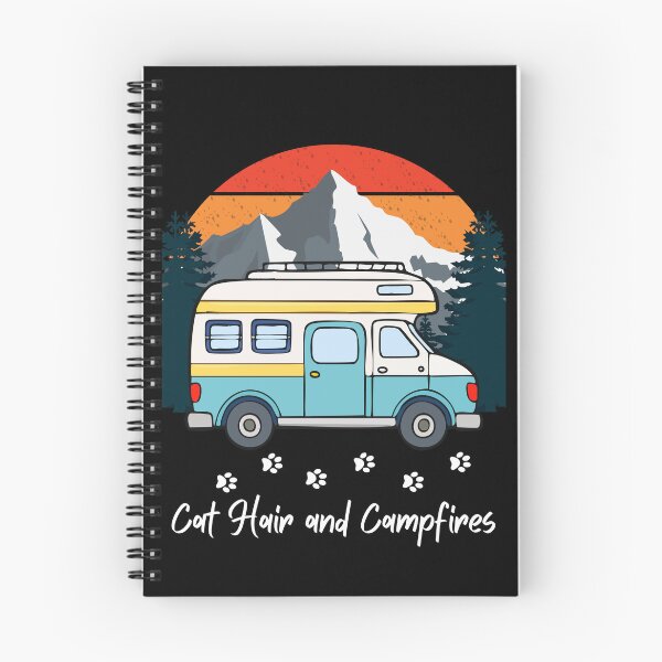 Item preview, Cat Hair and Campfires. RV and Cat design designed and sold by SofikoDesigns.