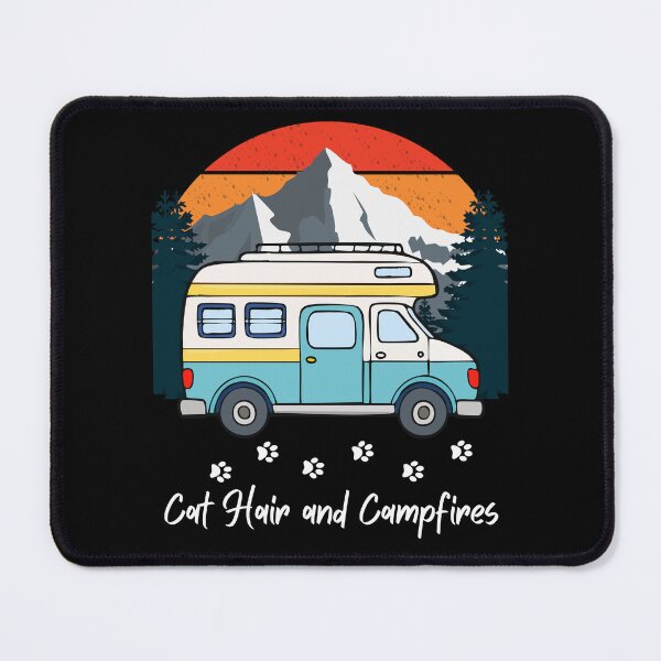 Item preview, Cat Hair and Campfires. RV and Cat design designed and sold by SofikoDesigns.