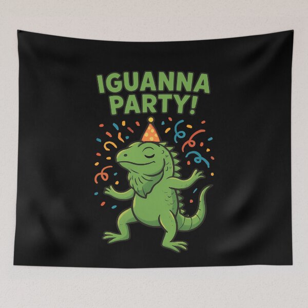 Item preview, Iguanna Party Cute Reptile Celebration designed and sold by k3rstman1.