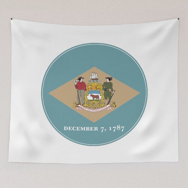 Item preview, Delaware Circle Flag, Delaware Flag Icon designed and sold by NTGUILTY.