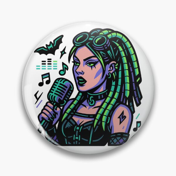 Item preview, Cyber Goth Karaoke Queen designed and sold by ResinandRelics.