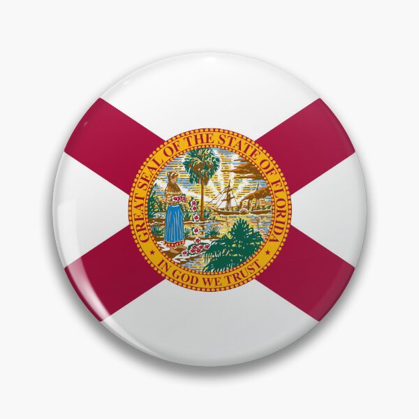 Item preview, Florida Circle Flag, Florida Flag Icon designed and sold by NTGUILTY.