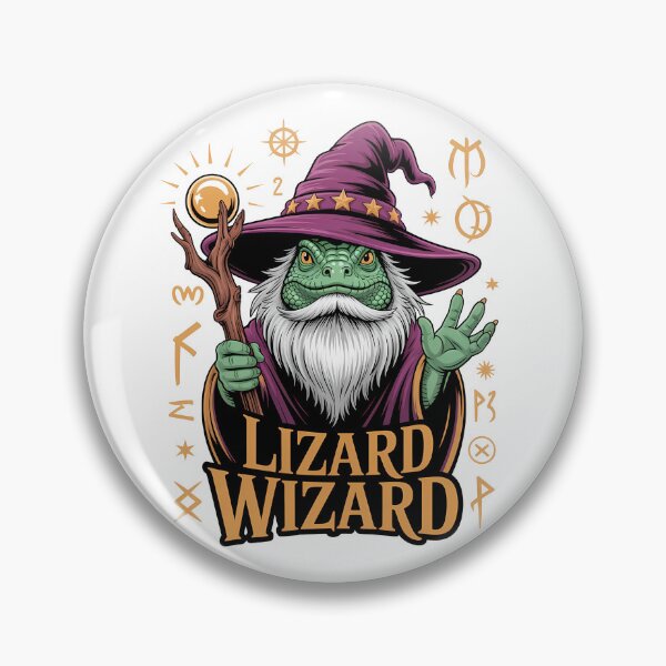 Item preview, Lizard Wizard Mystical Fantasy Sorcerer designed and sold by k3rstman1.