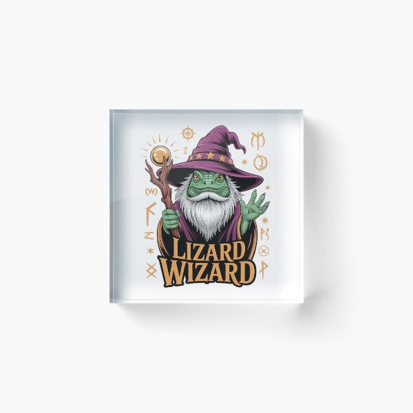 Item preview, Lizard Wizard Mystical Fantasy Sorcerer designed and sold by k3rstman1.