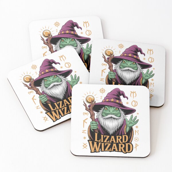 Item preview, Lizard Wizard Mystical Fantasy Sorcerer designed and sold by k3rstman1.