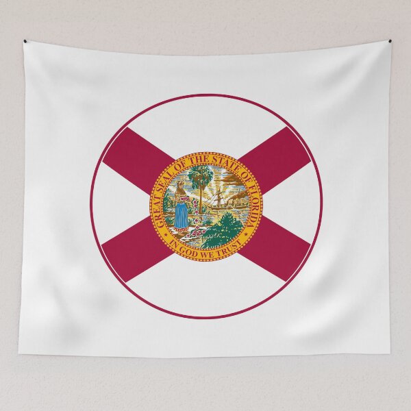 Item preview, Florida Circle Flag, Florida Flag Icon designed and sold by NTGUILTY.