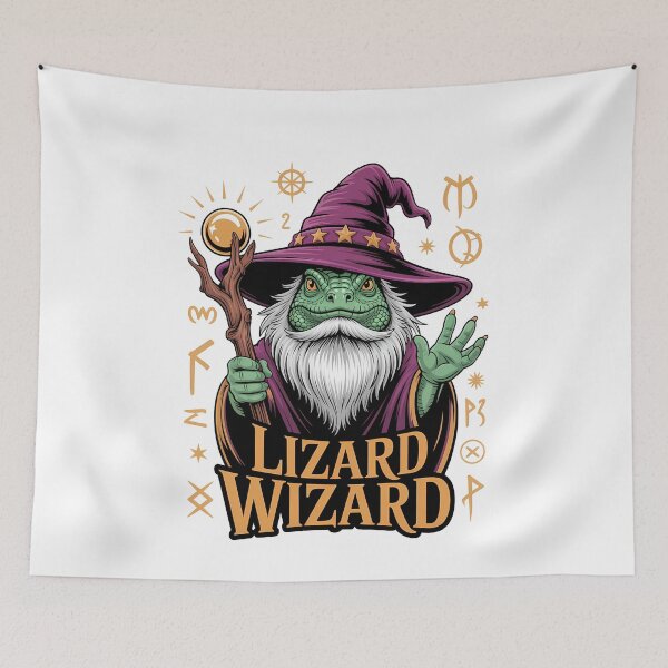 Item preview, Lizard Wizard Mystical Fantasy Sorcerer designed and sold by k3rstman1.