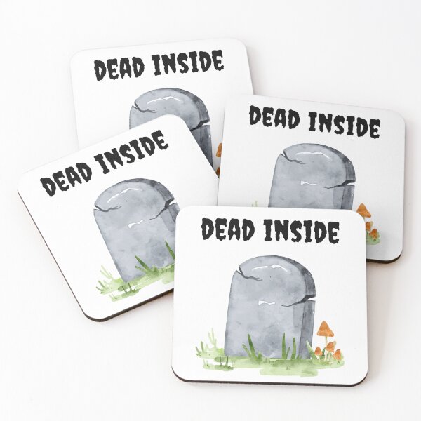 Item preview, Dead Inside –  Dark Sarcastic Sticker designed and sold by Meeseeeks.