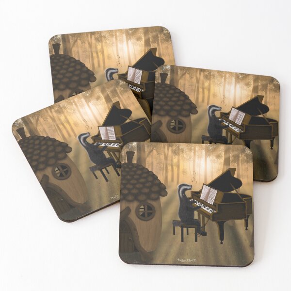 Item preview, The musician badger and the big acorn designed and sold by Maria Monid.