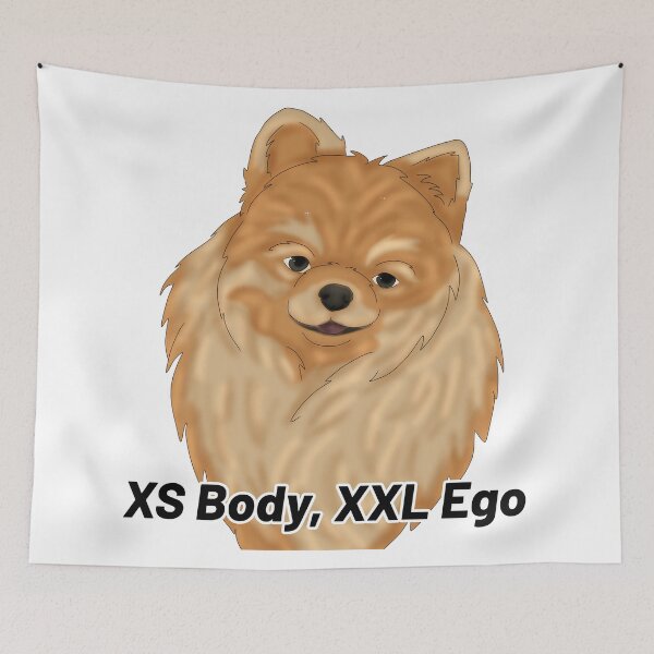 Item preview, Pomeranian – “XS Body, XL Ego” – Cute & Funny Dog Semirealistic designed and sold by Crack-in-Colors.