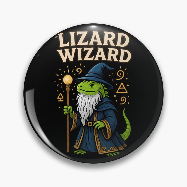 Item preview, Cute Green Lizard Wizard Fantasy Magic designed and sold by k3rstman1.
