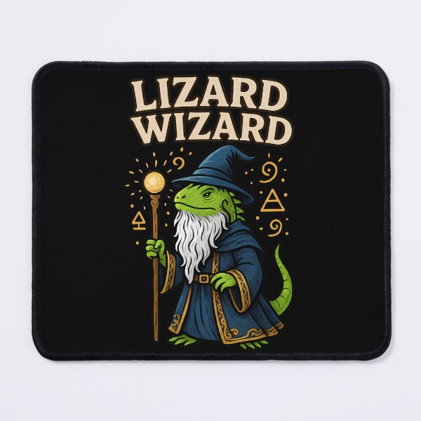 Item preview, Cute Green Lizard Wizard Fantasy Magic designed and sold by k3rstman1.