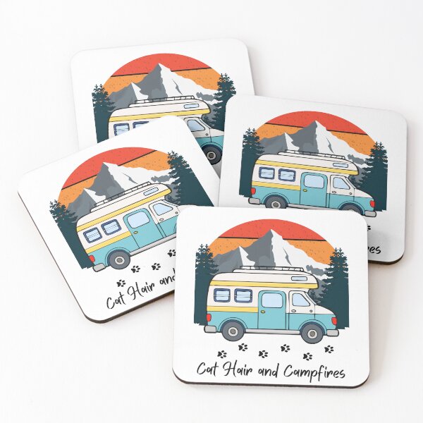 Item preview, Cat Hair and Campfires. RV and Cat design designed and sold by SofikoDesigns.