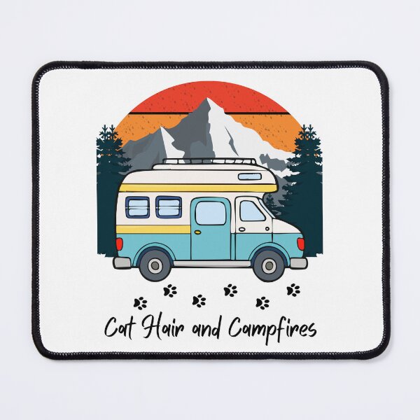 Item preview, Cat Hair and Campfires. RV and Cat design designed and sold by SofikoDesigns.