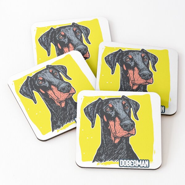 Item preview, Doberman Dominance – Bold Breed Portrait in Sketch Style designed and sold by ForeverPrintsOK.