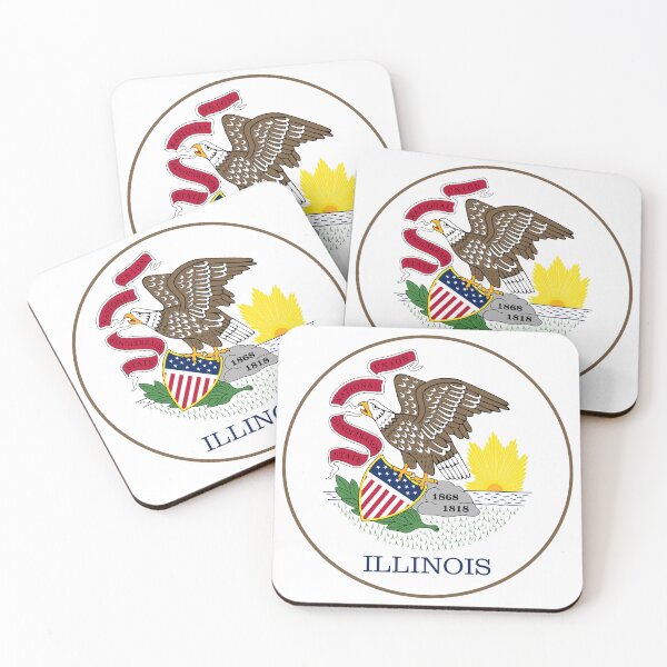 Item preview, Illinois Circle Flag, Illinois Flag Icon designed and sold by NTGUILTY.