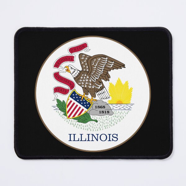 Item preview, Illinois Circle Flag, Illinois Flag Icon designed and sold by NTGUILTY.