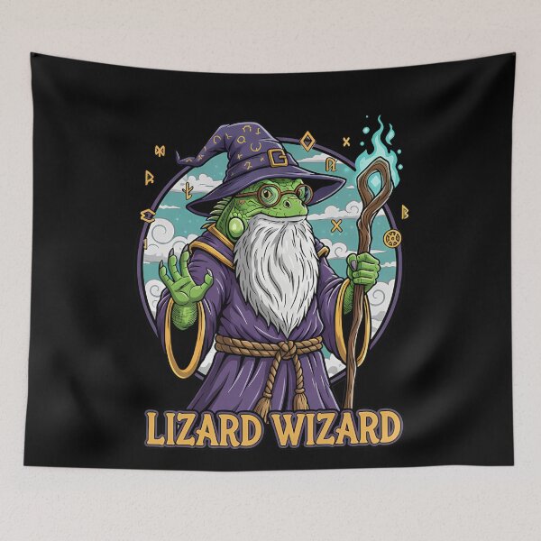Item preview, Lizard Wizard Magical Fantasy Creature designed and sold by k3rstman1.