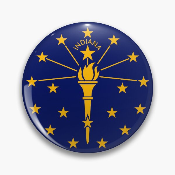 Item preview, Indiana Circle Flag, Indiana Flag Icon designed and sold by NTGUILTY.