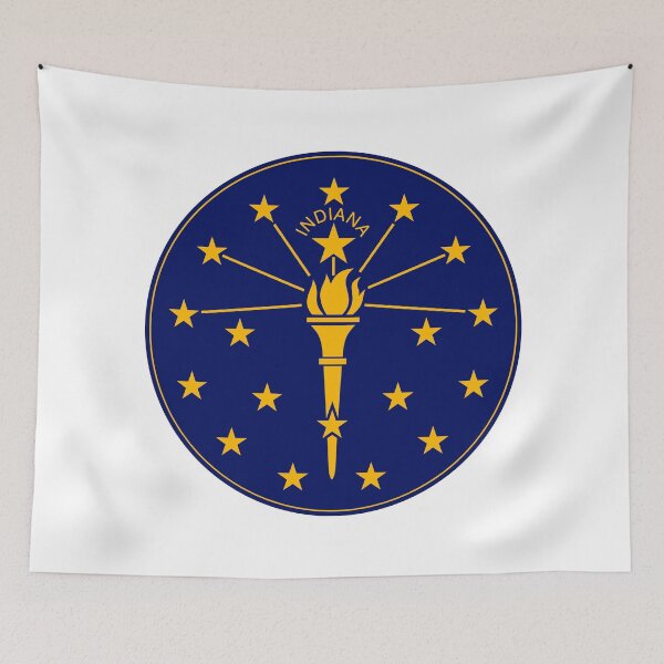 Item preview, Indiana Circle Flag, Indiana Flag Icon designed and sold by NTGUILTY.