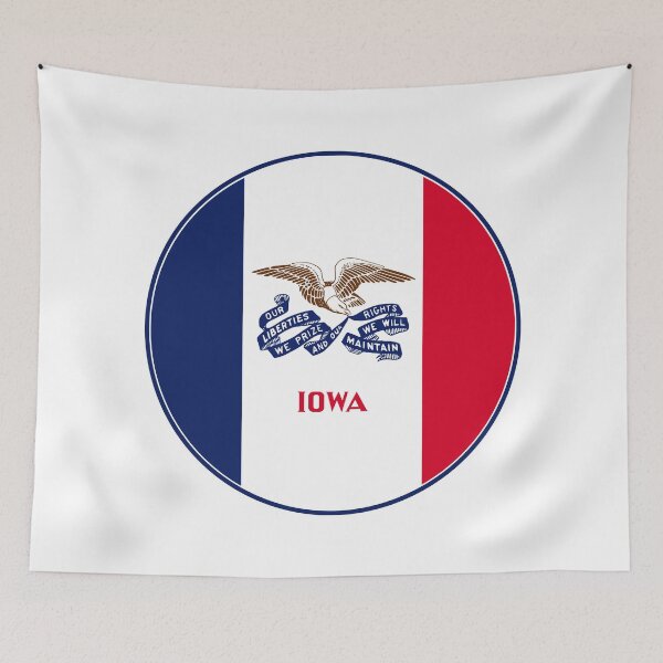 Item preview, Iowa Circle Flag, Iowa Flag Icon designed and sold by NTGUILTY.