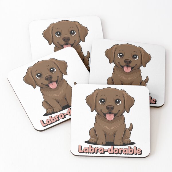 Item preview, Labra-dorable Cute Chocolate Labrador Puppy Dog designed and sold by k3rstman1.