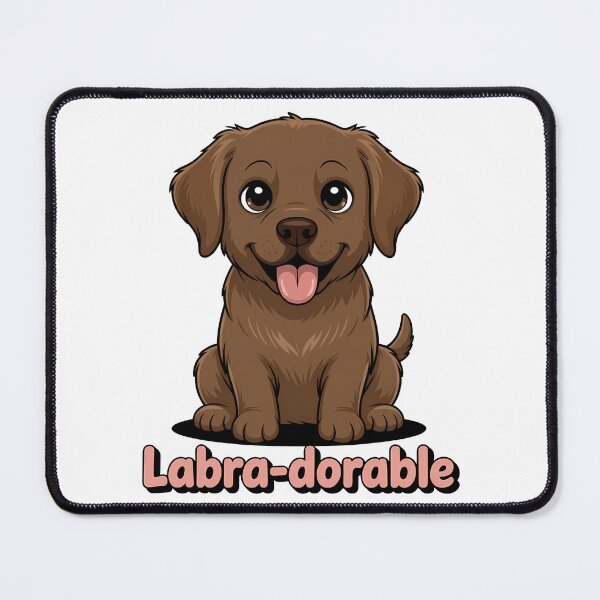 Item preview, Labra-dorable Cute Chocolate Labrador Puppy Dog designed and sold by k3rstman1.