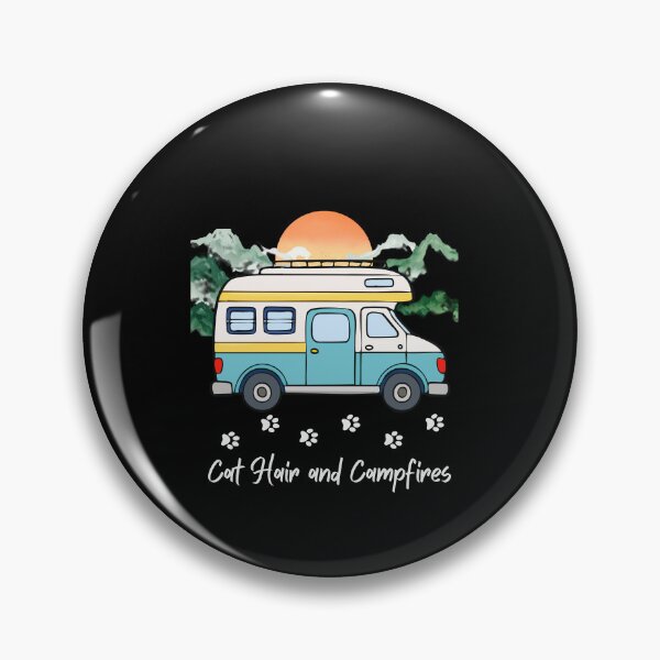 Item preview, Cat Hair and Campfires. RV and Cat design designed and sold by SofikoDesigns.