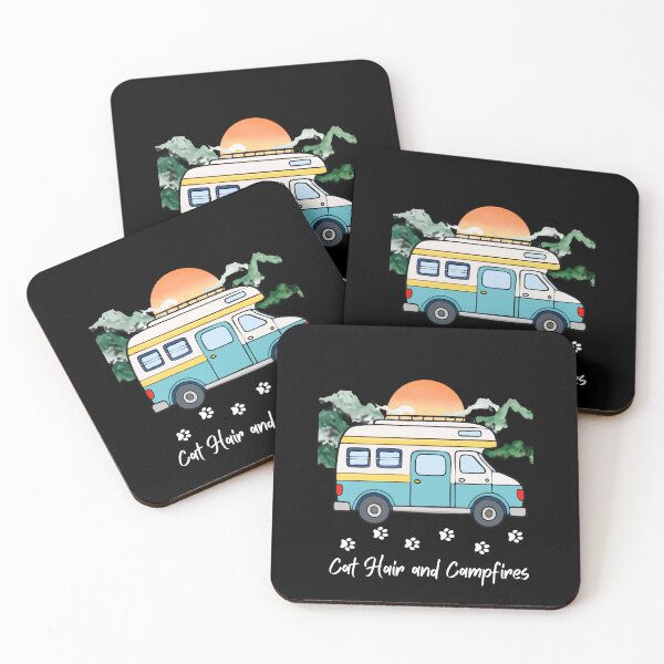 Item preview, Cat Hair and Campfires. RV and Cat design designed and sold by SofikoDesigns.