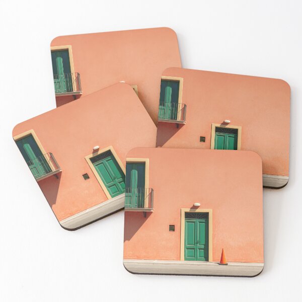 Item preview, Orange wall with green accents designed and sold by anytka.