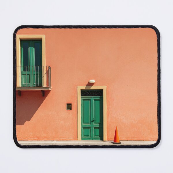Item preview, Orange wall with green accents designed and sold by anytka.