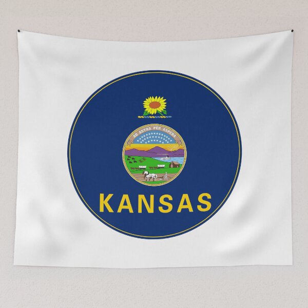Item preview, Kansas Circle Flag, Kansas Flag Icon designed and sold by NTGUILTY.