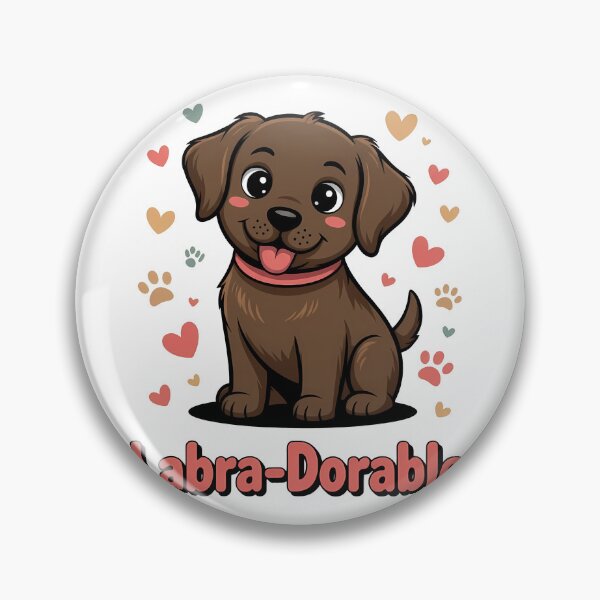 Item preview, Labra-Dorable Cute Chocolate Lab Puppy Hearts designed and sold by k3rstman1.