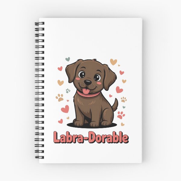 Item preview, Labra-Dorable Cute Chocolate Lab Puppy Hearts designed and sold by k3rstman1.