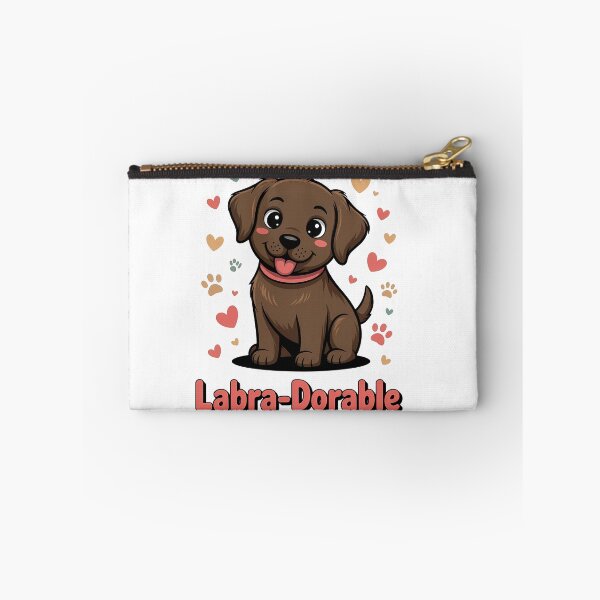 Item preview, Labra-Dorable Cute Chocolate Lab Puppy Hearts designed and sold by k3rstman1.