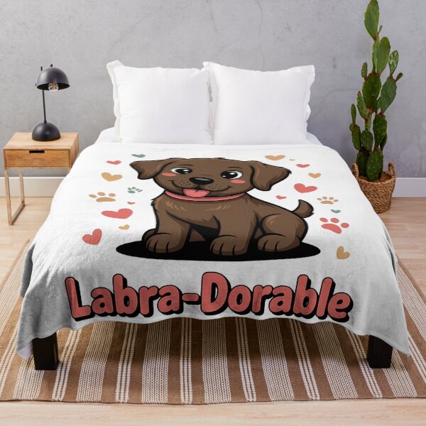 Item preview, Labra-Dorable Cute Chocolate Lab Puppy Hearts designed and sold by k3rstman1.