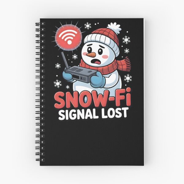 Item preview, Snow-Fi Signal Lost – Snowman Fixing Router Funny Winter Art designed and sold by CalmDownZone ⭐️⭐️⭐️⭐️⭐️.