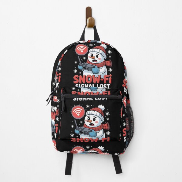 Item preview, Snow-Fi Signal Lost – Snowman Fixing Router Funny Winter Art designed and sold by CalmDownZone ⭐️⭐️⭐️⭐️⭐️.