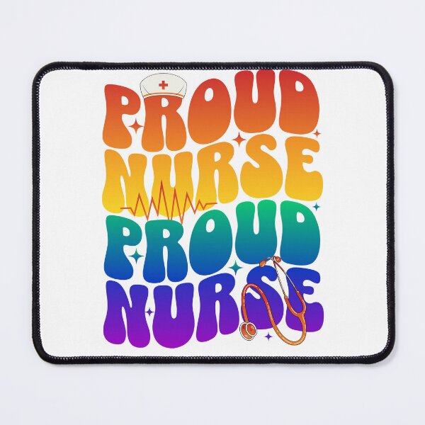 Item preview, Proud Nurse Rainbow Groovy Retro Appreciation designed and sold by finkelart.