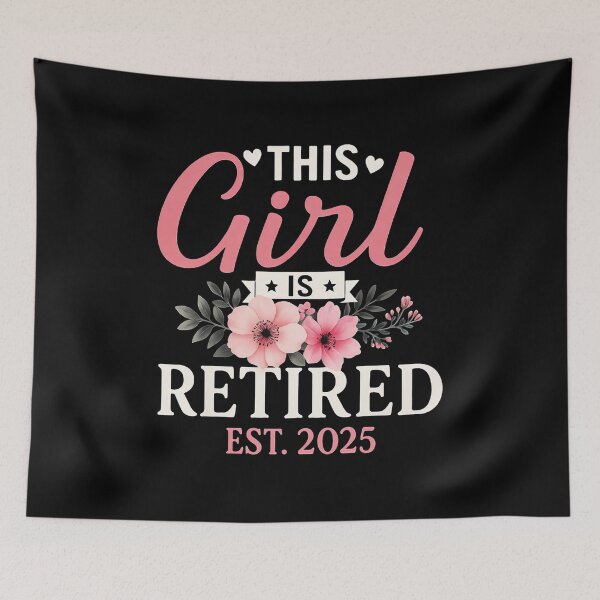 Item preview, This Girls Is Retired 2025 Floral For Women Retirement  designed and sold by elmafuentesz.