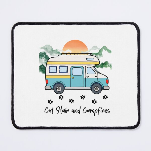 Item preview, Cat Hair and Campfires. RV and Cat design designed and sold by SofikoDesigns.