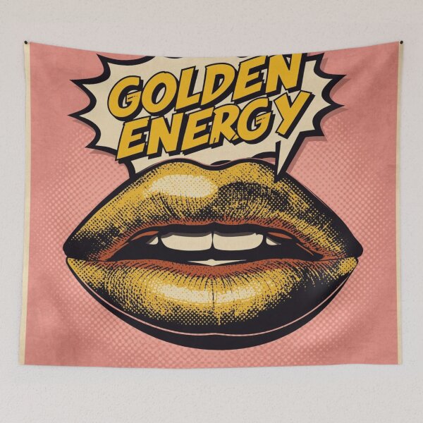 Item preview, Golden Energy Retro Aesthetic Art designed and sold by Trueways.