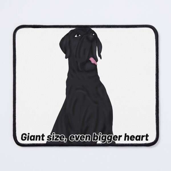 Item preview, Great Dane – “Giant Size, Even Bigger Heart” – Gentle Giant Semirealistic Design designed and sold by Crack-in-Colors.