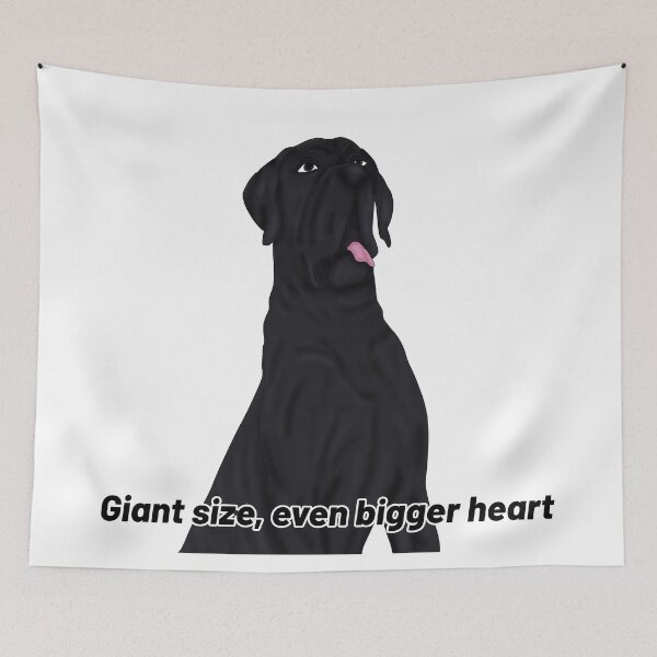 Item preview, Great Dane – “Giant Size, Even Bigger Heart” – Gentle Giant Semirealistic Design designed and sold by Crack-in-Colors.