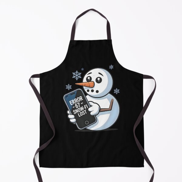 Item preview, Snow-Fi Signal Lost – Cute Snowman Error 67 Winter Internet Meme designed and sold by CalmDownZone ⭐️⭐️⭐️⭐️⭐️.